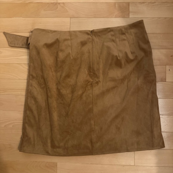 Loft Faux Suede Wrap Skirt - Picture 4 of 4